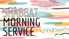 Banner Image for Shabbat Morning Service on Facebook and YouTube